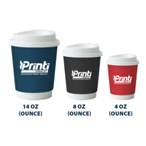 كوب كرتون مزدوج ( أبيض )