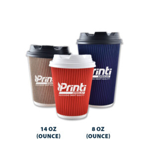 كوب كرتون منقوش ( 3D )