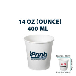 كوب كرتون طبقة واحدة ( 14 أونص )