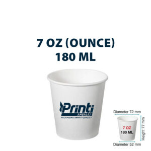 كوب كرتون طبقة واحدة ( 7 أونص )