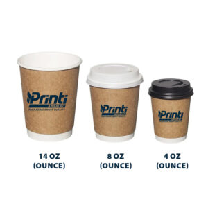 كوب كرتون مزدوج ( كرافت )